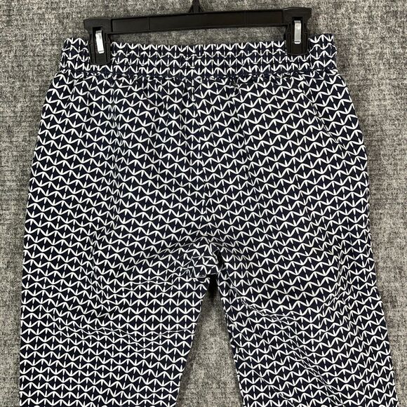 J Crew Pants Womens 4 Linen Bottoms Ankle Capri Tapered-Leg‎ Elastic-Waist Chino - Picture 4 of 11